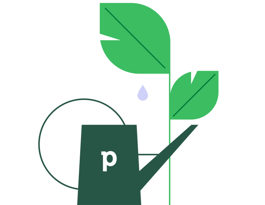 A potplant image from Pipedrive CRM, it's a metaphor for helping you grow with more sales